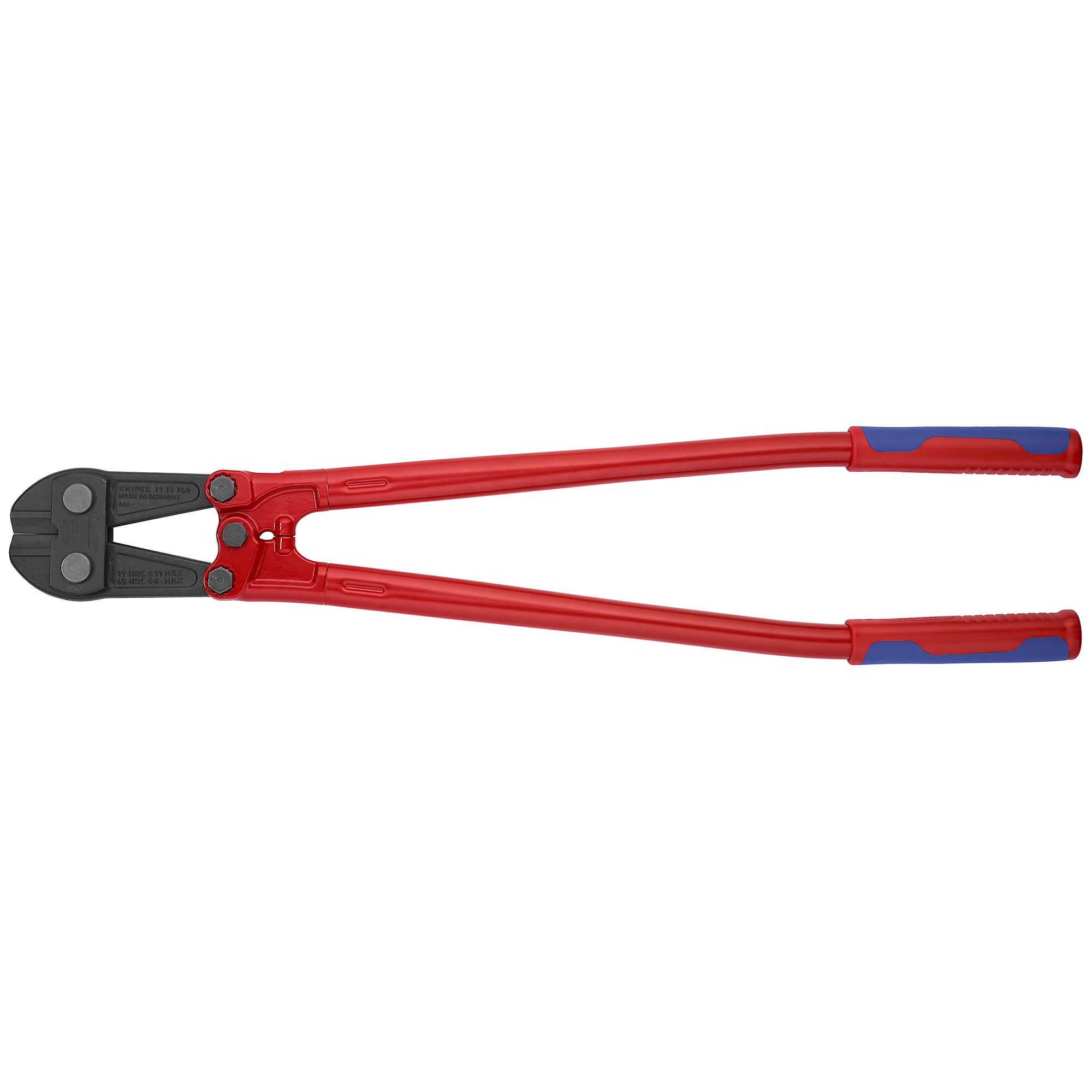 KNIPEX Large Bolt Cutters - 30in., Comfort Grip, 0.88in. Jaw Opening, 0.4375in. Cutting Capacity, Model# 71 72 760